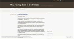 Desktop Screenshot of freeinstrumentals42.wordpress.com