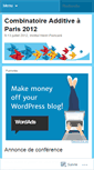 Mobile Screenshot of caparis2012fr.wordpress.com