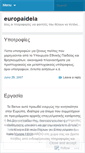 Mobile Screenshot of europaideia.wordpress.com