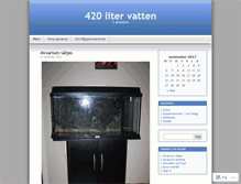 Tablet Screenshot of 420litervatten.wordpress.com