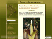 Tablet Screenshot of bloedel.wordpress.com