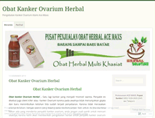 Tablet Screenshot of obatkankerovariumherbalblog.wordpress.com