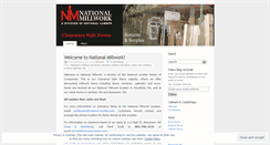 Desktop Screenshot of nationalmillwork.wordpress.com