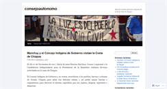 Desktop Screenshot of consejoautonomo.wordpress.com