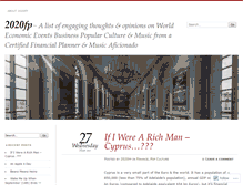 Tablet Screenshot of 2020fp.wordpress.com