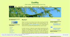 Desktop Screenshot of ecowhy.wordpress.com