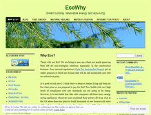 Tablet Screenshot of ecowhy.wordpress.com