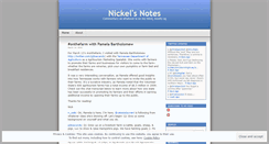 Desktop Screenshot of nickelsnotes.wordpress.com