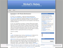 Tablet Screenshot of nickelsnotes.wordpress.com