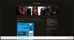 Desktop Screenshot of justme1a.wordpress.com
