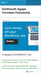Mobile Screenshot of dartmouthagape.wordpress.com
