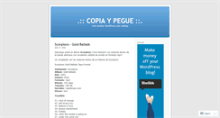 Desktop Screenshot of copiaypegue.wordpress.com