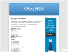 Tablet Screenshot of copiaypegue.wordpress.com