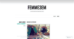 Desktop Screenshot of femme3em.wordpress.com