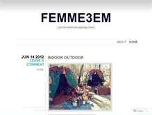 Tablet Screenshot of femme3em.wordpress.com