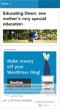 Mobile Screenshot of educatingowen.wordpress.com