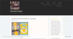 Desktop Screenshot of careysbookproject.wordpress.com