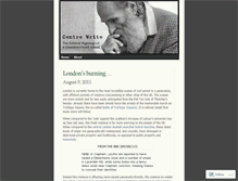 Tablet Screenshot of centrewrite.wordpress.com