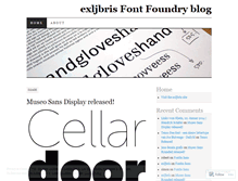 Tablet Screenshot of exljbris.wordpress.com