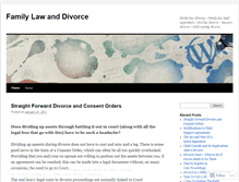 Tablet Screenshot of familylawanddivorce.wordpress.com