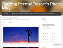Tablet Screenshot of gentingpermairesort.wordpress.com