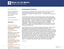 Tablet Screenshot of musicforthemaster.wordpress.com