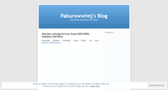 Desktop Screenshot of paburowwimj.wordpress.com