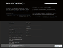 Tablet Screenshot of exibidinha.wordpress.com