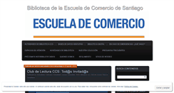 Desktop Screenshot of biblioescueladecomercio.wordpress.com