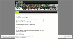Desktop Screenshot of nusncc.wordpress.com