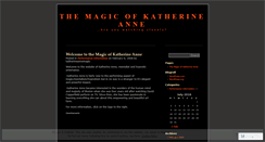 Desktop Screenshot of katherineannemagic.wordpress.com