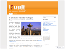 Tablet Screenshot of kualistudentux.wordpress.com