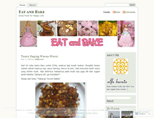 Tablet Screenshot of eatandbake.wordpress.com