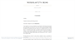 Desktop Screenshot of nickolas727.wordpress.com