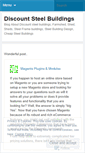Mobile Screenshot of discountsteelbuildings.wordpress.com