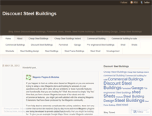Tablet Screenshot of discountsteelbuildings.wordpress.com