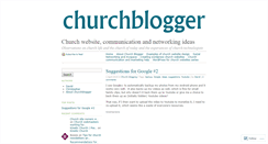 Desktop Screenshot of churchblogger.wordpress.com