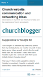 Mobile Screenshot of churchblogger.wordpress.com