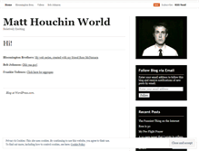 Tablet Screenshot of matthouchin.wordpress.com