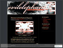 Tablet Screenshot of evilelephantmagazine.wordpress.com