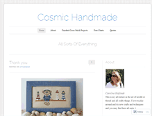 Tablet Screenshot of cosmichandmade.wordpress.com