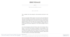 Desktop Screenshot of jbrundage.wordpress.com
