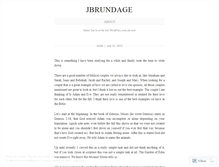 Tablet Screenshot of jbrundage.wordpress.com