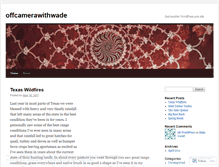 Tablet Screenshot of offcamerawithwade.wordpress.com