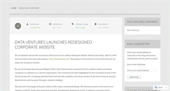 Desktop Screenshot of dataventures.wordpress.com