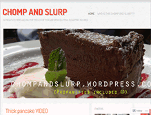 Tablet Screenshot of chompandslurp.wordpress.com