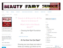 Tablet Screenshot of beautyfairyjunkie.wordpress.com