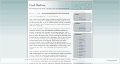 Desktop Screenshot of foodhacking.wordpress.com