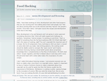 Tablet Screenshot of foodhacking.wordpress.com