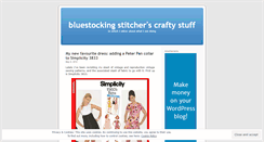 Desktop Screenshot of bluestockingstitching.wordpress.com